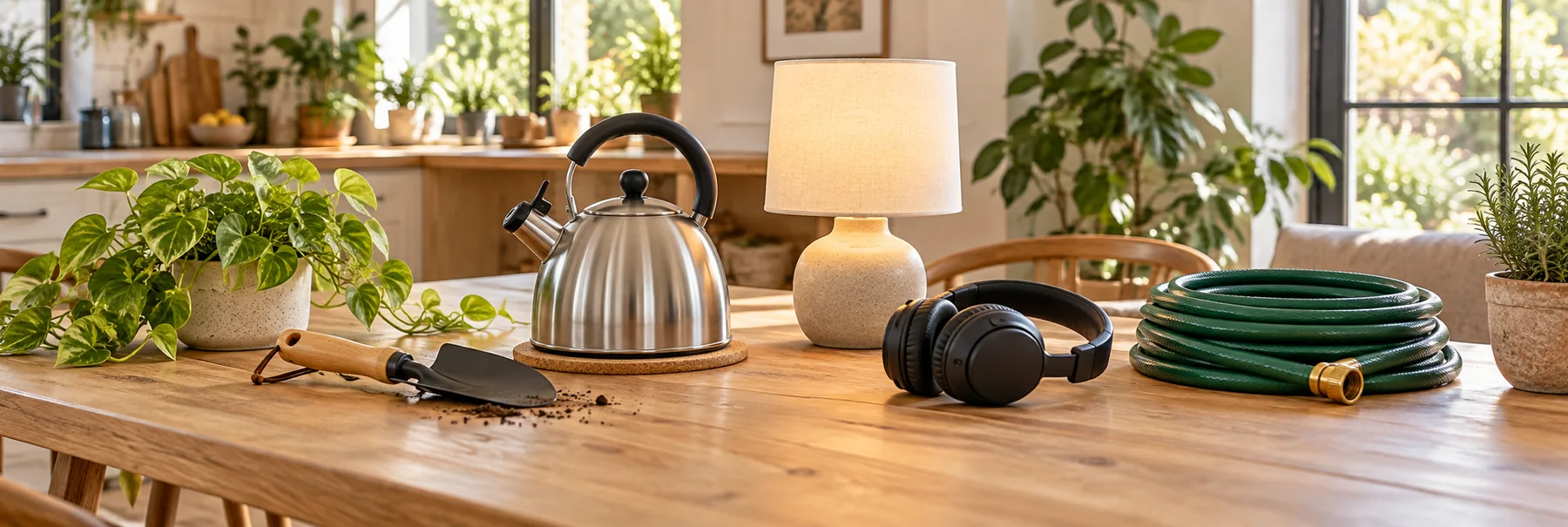Selección de artículos cotidianos de hogar, cocina, bricolaje y jardín